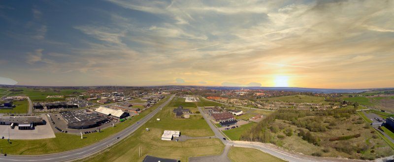 SEO konsulent Struer - flot panoramaudsigt over Struer og Limfjorden.